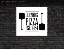 Tablet Screenshot of gerardspizza.com